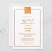 Oranje goudsbloem bloemenbloem Vrijgezellenfeest Kaart (Voorkant)