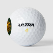 Oranje goudsbloem (Calendula officinalis) Golfballen (Logo)