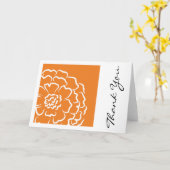 Oranje goudsbloem dank u nota kaart (Gele Bloem)