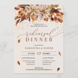 Oranje goudsbloem herfstbloemen Boho repetitie Kaart