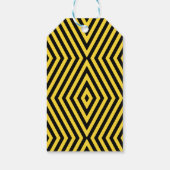 Oranje graafmachine bouw Gewaardeerd Kind Cadeaulabel (Achterkant)