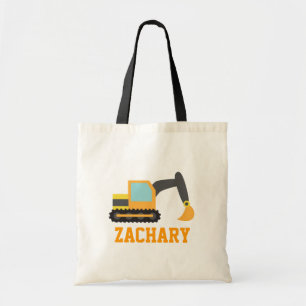 Oranje Graafmachine, Bouwvoertuigen, Voor Kinderen Tote Bag