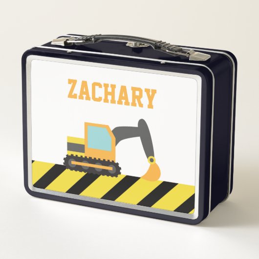 Oranje graafmachine, constructievoertuig, Kinderen (Achterkant)