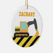 Oranje graafmachines, constructievoertuigen, voor  keramisch ornament (Rechts)