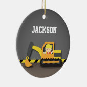 Oranje graafmachines voor de bouw van bakken keramisch ornament (Rechts)