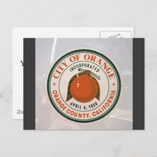 oranje graafschap ca, VS Briefkaart (Voorkant / Achterkant)