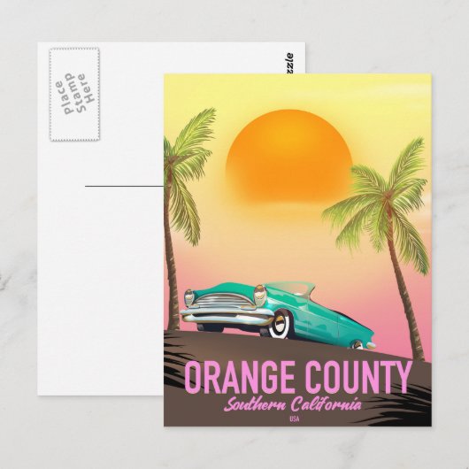 oranje graafschap Californië Verenigde Staten Briefkaart (Voorkant / Achterkant)