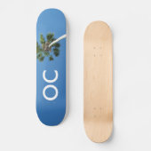Oranje graafschap OC Palm Tree Skateboard Decart (Voorkant)