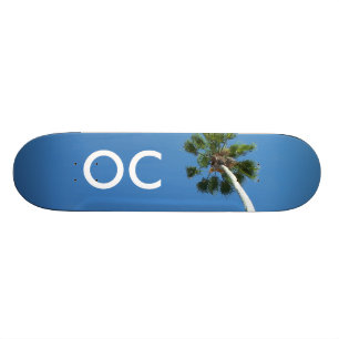 Oranje graafschap OC Palm Tree Skateboard Decart