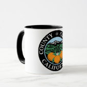 Oranje graafzegel mok (Voorkant links)