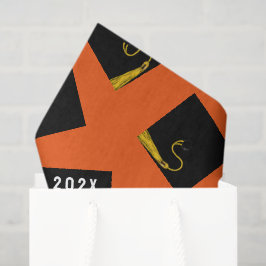 Oranje gradatie tissuepapier
