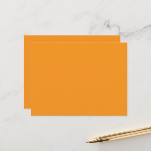 Oranje Gradiënt Briefkaart Minimalistische Abstrac (Voorkant / Achterkant in situ)
