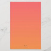 Oranje Gradiënt Briefpapier (Achterkant)