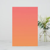Oranje Gradiënt Briefpapier (Staand voorkant)