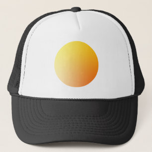 Oranje Gradiënt Cirkel Vignet Abstract Ontwerp Trucker Pet