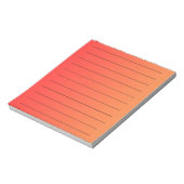 Oranje Gradient Elegant & Levendig briefpapier Notitieblok (Linkerzijde)