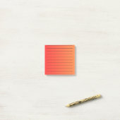 Oranje Gradiënt Elegant Schrijfpapier Levendig  Post-it® Notes (Op bureau)