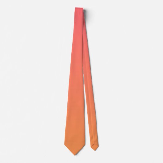 Oranje Gradiënt Stropdas (Voorkant)