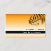 Oranje gradiënt van afbeelding met schuim met schu visitekaartje (Voorkant)