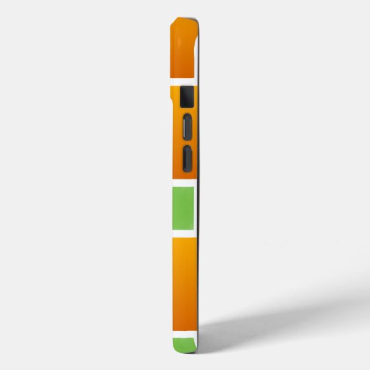 Oranje Gradiënt Vierkanten Case-Mate iPhone Case (Achterkant / Links)