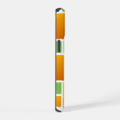 Oranje Gradiënt Vierkanten iPhone 15 Case (Rechterkant)