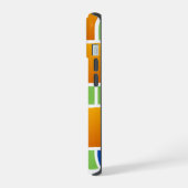 Oranje Gradiënt Vierkanten iPhone 15 Case (Linkerkant)