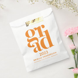 Oranje Graduation Party Favor Bag Bedankzakje