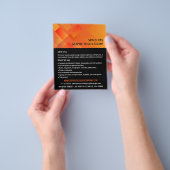 Oranje grafisch, grafisch ontwerper Adverteren Flyer (Hand)
