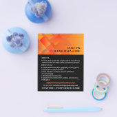 Oranje grafisch, grafisch ontwerper Adverteren Flyer (Enkel)