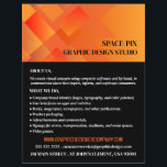 Oranje grafisch, grafisch ontwerper Adverteren Flyer<br><div class="desc">De Oranje Grafische,  Grafische Ontwerper Adverteren brochures door de opslag van het Visitekaartje.</div>