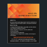 Oranje grafisch, grafisch ontwerper Adverteren Flyer<br><div class="desc">De Oranje Grafische,  Grafische Ontwerper Adverteren brochures door de opslag van het Visitekaartje.</div>