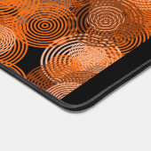 Oranje grafische cirkels, grafische ontwerper bureaumat (Hoek)