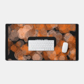 Oranje grafische cirkels, grafische ontwerper bureaumat (Keyboard & Muis)