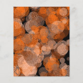 Oranje grafische cirkels, grafische ontwerper omke flyer (Achterkant)