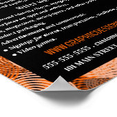 Oranje grafische cirkels, grafische ontwerper omke poster (Hoek)