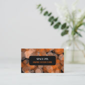 Oranje grafische cirkels, grafische ontwerper visitekaartje (Staand voorkant)