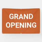 Oranje Grand Opening Banner (Horizontaal)
