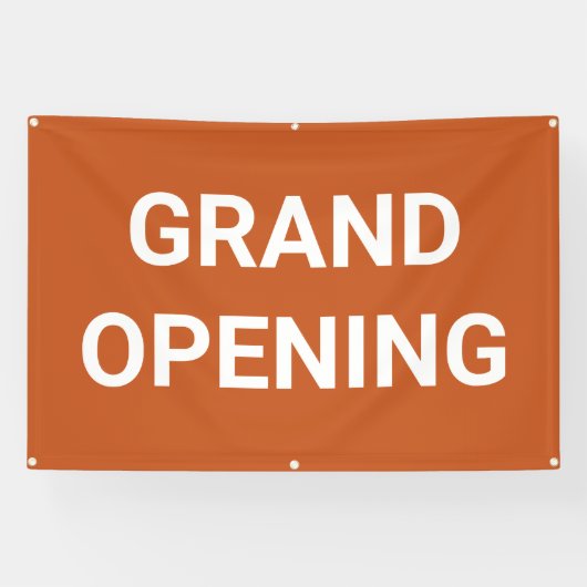 Oranje Grand Opening Banner (Horizontaal)