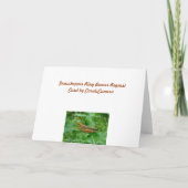 Oranje Grasshopper Ring Bearer Request Kaart (Achterkant)