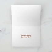 Oranje Grasshopper Ring Bearer Request Kaart (Binnen)