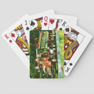 Oranje Gravel Truck-Driver's Card Deck Pokerkaarten