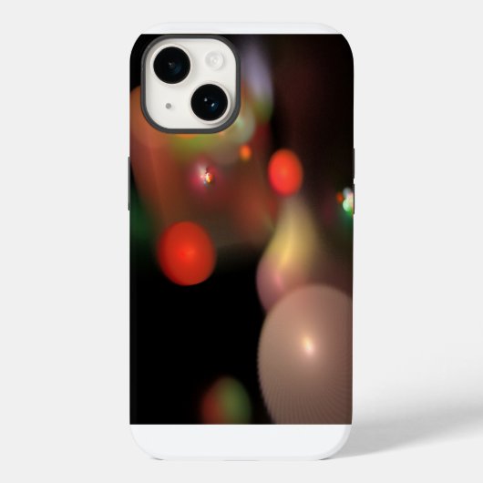 ORANJE GRAY QUANTUM BUBBLES ABSTRACT Case-Mate iPhone CASE (Achterkant)