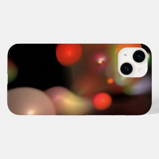 ORANJE GRAY QUANTUM BUBBLES ABSTRACT Case-Mate iPhone CASE (Achterkant (horizontaal))