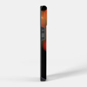 ORANJE GRAY QUANTUM BUBBLES ABSTRACT iPhone HOESJE (Rechterkant)