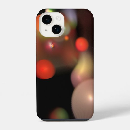ORANJE GRAY QUANTUM BUBBLES ABSTRACT iPhone HOESJE (Achterkant)