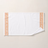 Oranje Grecian Frieze Design Bad Handdoek (Handdoek)