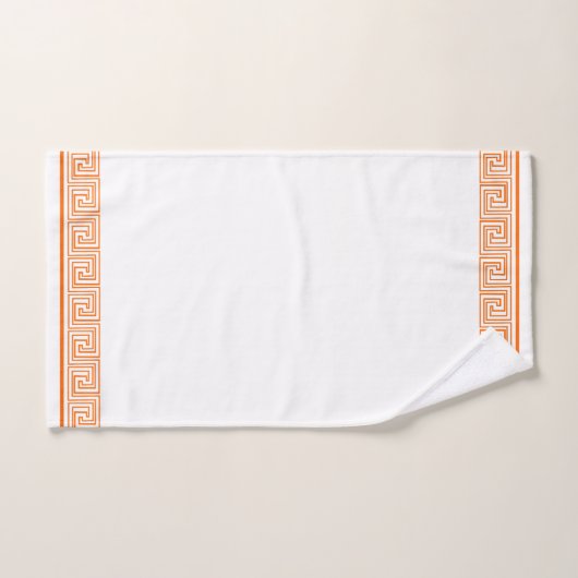 Oranje Grecian Frieze Design Bad Handdoek (Handdoek)
