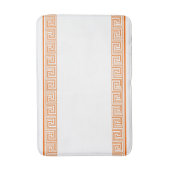 Oranje Grecian Frieze Design Badmat (Voorkant Verticaal)
