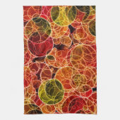 Oranje_Green_Red Pattern Keukenhanddoeken (Verticaal)