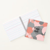 Oranje-grey molecules receptenboek notitieboek (Binnen)